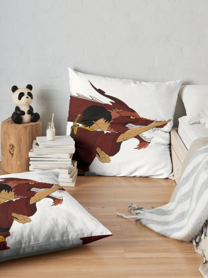 Zuko Dragon Dance Throw Pillow Official Avatar The Last Airbender Merch