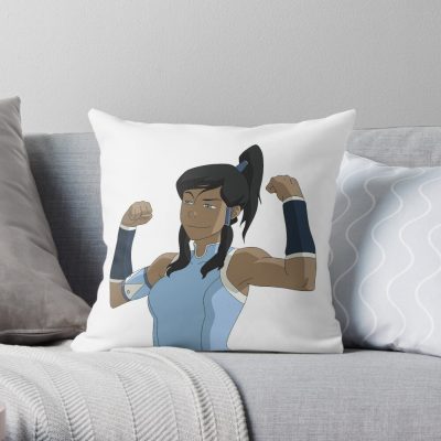 Avatar Korra (Legend Of Korra) Throw Pillow Official Avatar The Last Airbender Merch