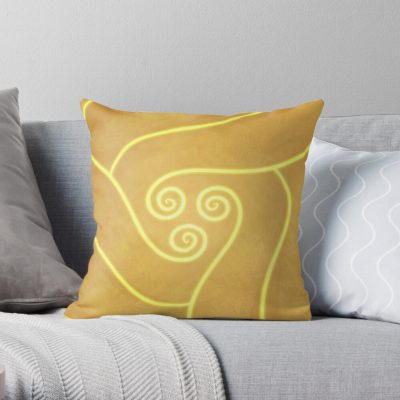 Air Yellow Throw Pillow Official Avatar The Last Airbender Merch