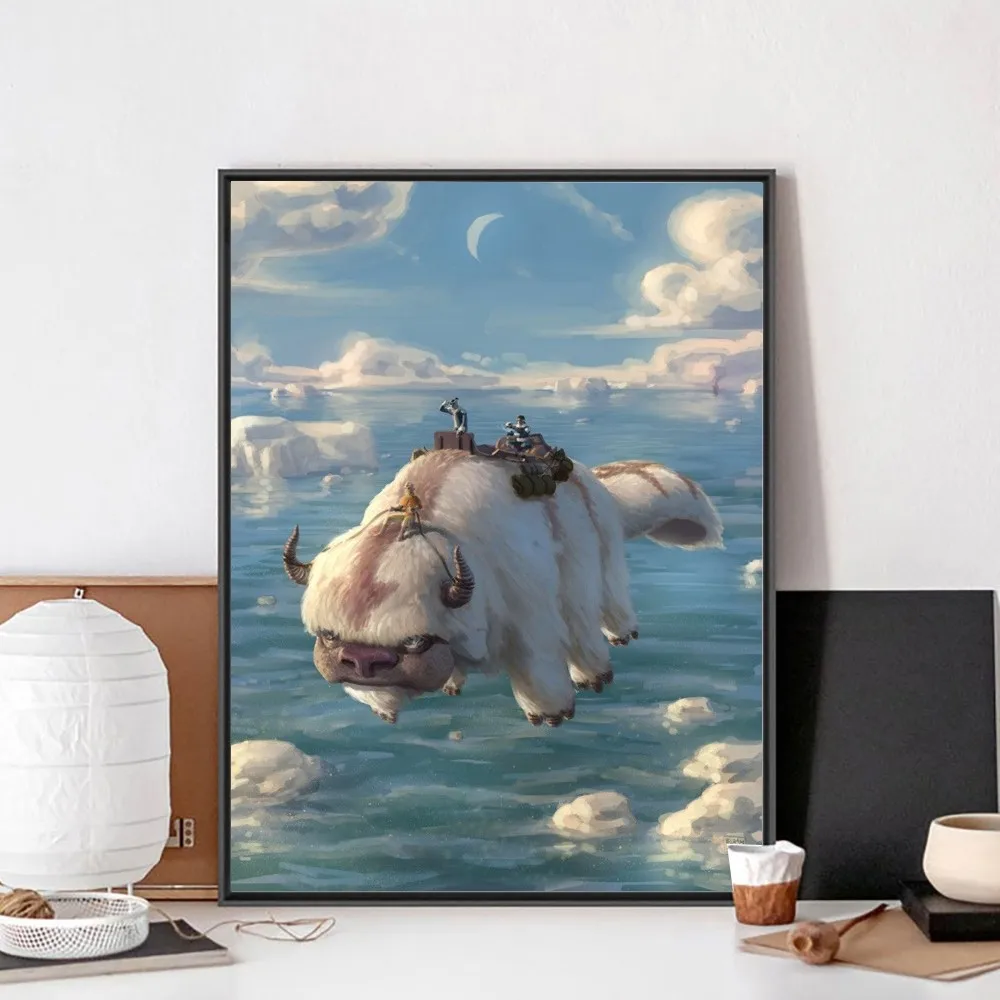 Avatar The Last Airbender Appa Poster No Framed Poster Kraft Club Bar Paper Poster Wall Art 2 - Avatar The Last Airbender Store