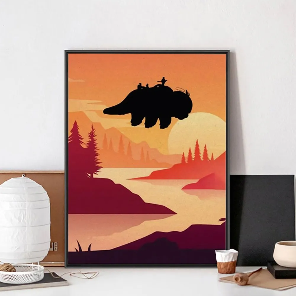 Avatar The Last Airbender Appa Poster No Framed Poster Kraft Club Bar Paper Poster Wall Art 5 - Avatar The Last Airbender Store