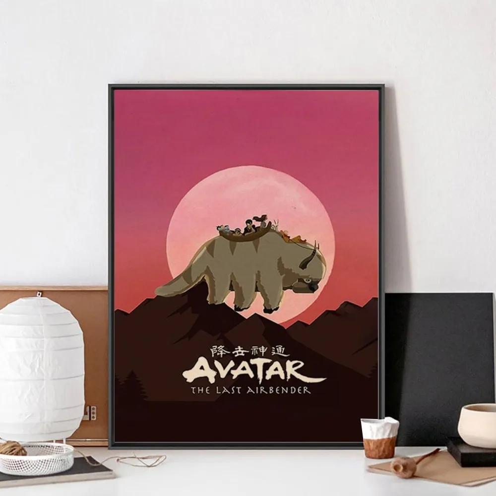 Avatar The Last Airbender Appa Poster No Framed Poster Kraft Club Bar Paper Poster Wall Art 6 - Avatar The Last Airbender Store