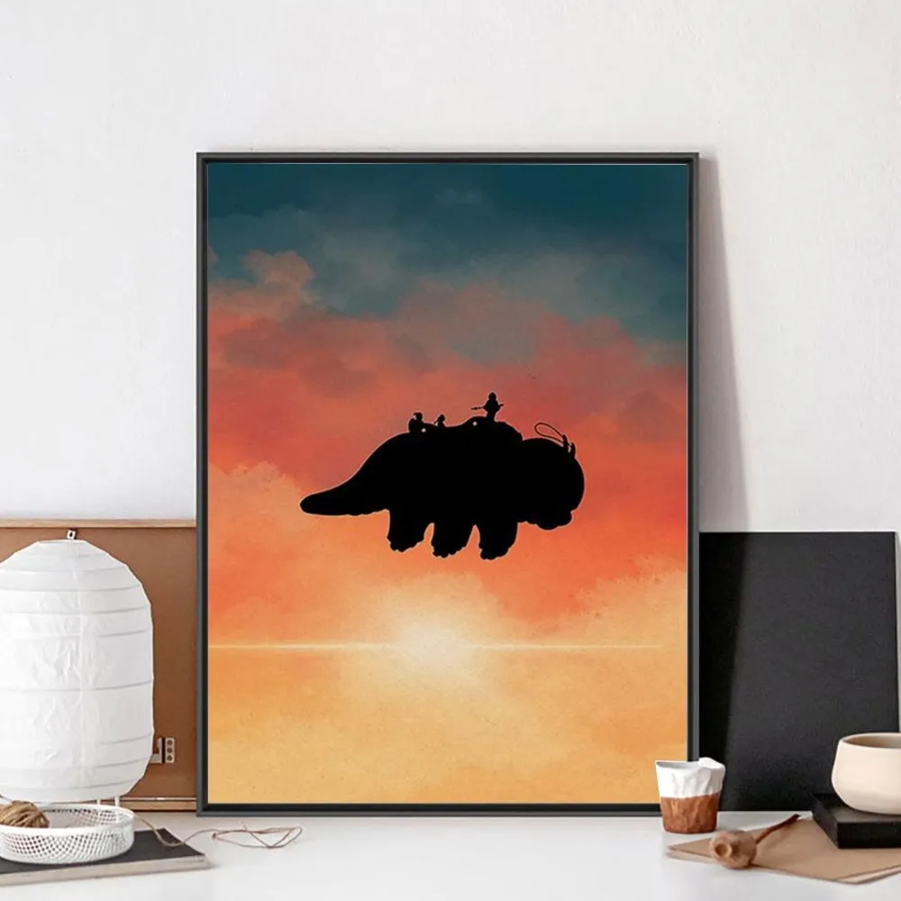 Avatar The Last Airbender Appa Poster No Framed Poster Kraft Club Bar Paper Poster Wall Art 7 - Avatar The Last Airbender Store