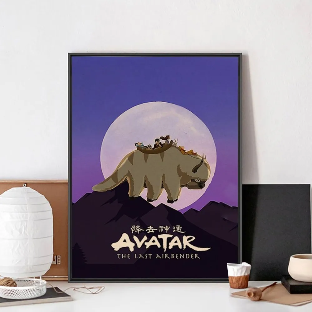 Avatar The Last Airbender Appa Poster No Framed Poster Kraft Club Bar Paper Poster Wall Art 8 - Avatar The Last Airbender Store