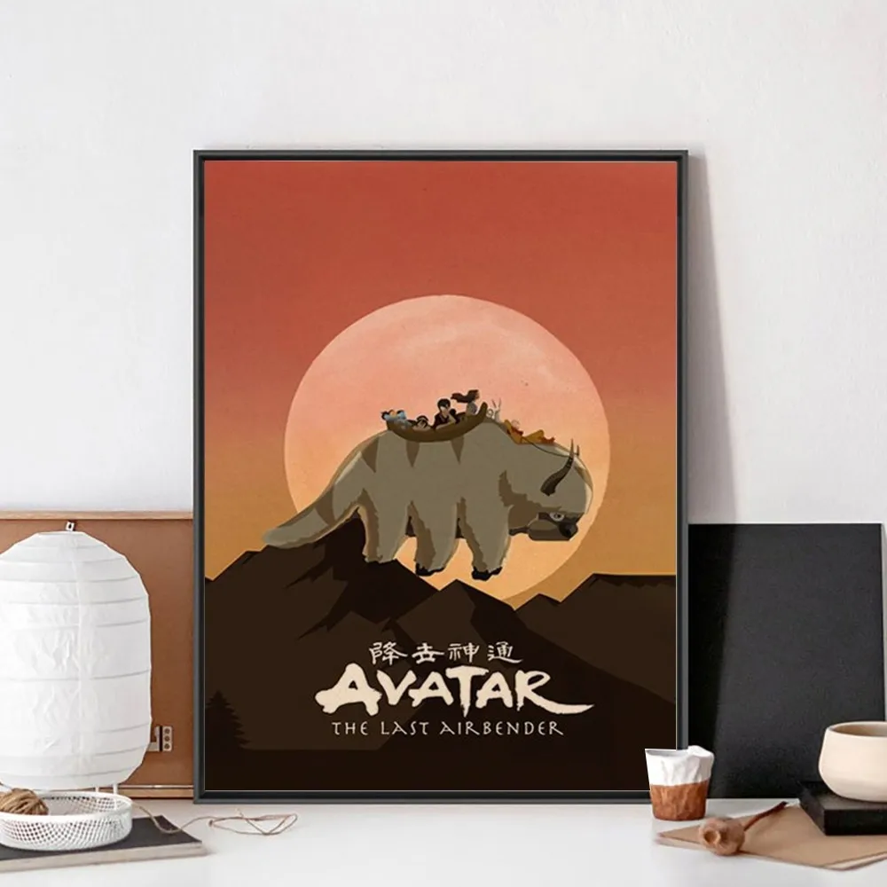 Avatar The Last Airbender Appa Poster No Framed Poster Kraft Club Bar Paper Poster Wall Art 9 - Avatar The Last Airbender Store