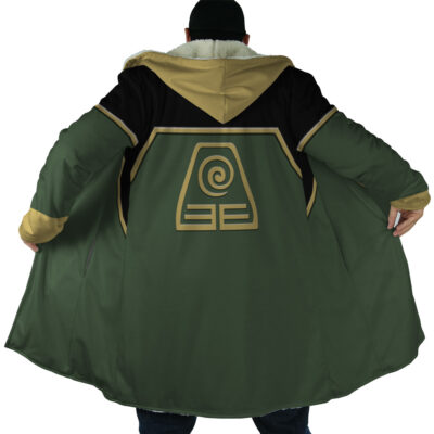 Earth Kingdom Avatar AOP Hooded Cloak Coat NO HOOD Mockup - Avatar The Last Airbender Store