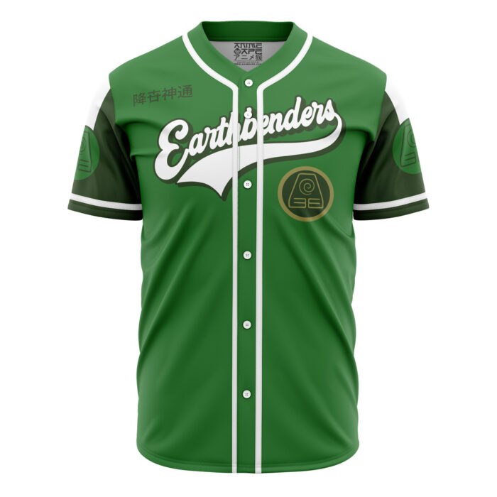 Earthbenders Avatar AOP Baseball Jersey AOP Baseball Jersey FRONT Mockup - Avatar The Last Airbender Store