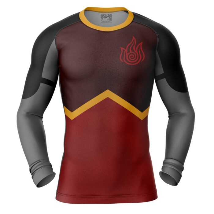 Firebender Compression Shirt Rash Guard front - Avatar The Last Airbender Store