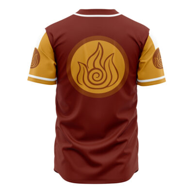 Firebenders Avatar AOP Baseball Jersey AOP Baseball Jersey BACK Mockup - Avatar The Last Airbender Store