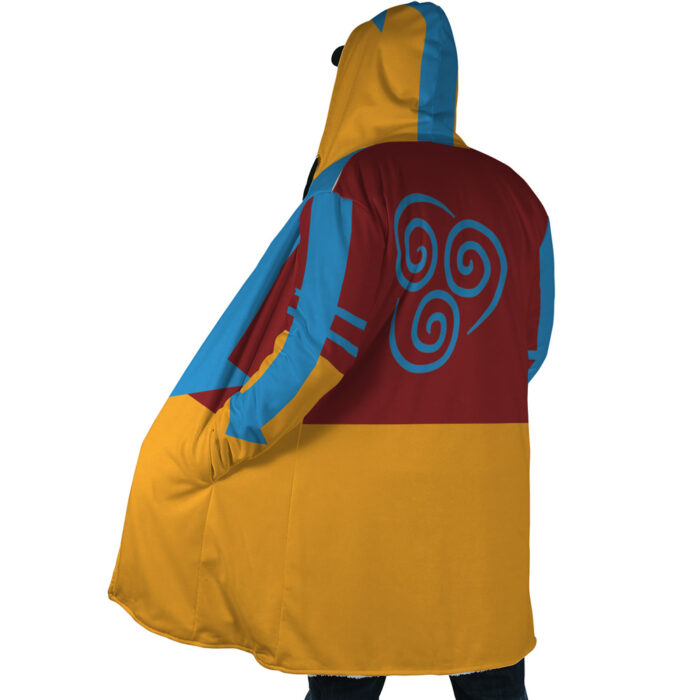 The Last Airbender Avatar AOP Hooded Cloak Coat SIDE Mockup - Avatar The Last Airbender Store