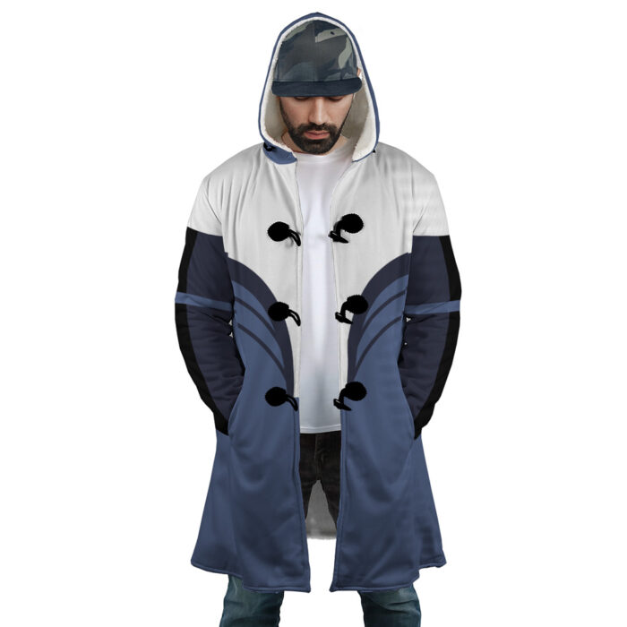 Water Tribe Avatar AOP Hooded Cloak Coat FRONT Mockup - Avatar The Last Airbender Store