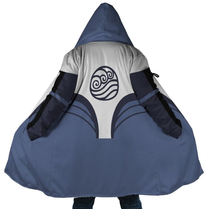 Water Tribe Avatar AOP Hooded Cloak Coat MAIN Mockup - Avatar The Last Airbender Store