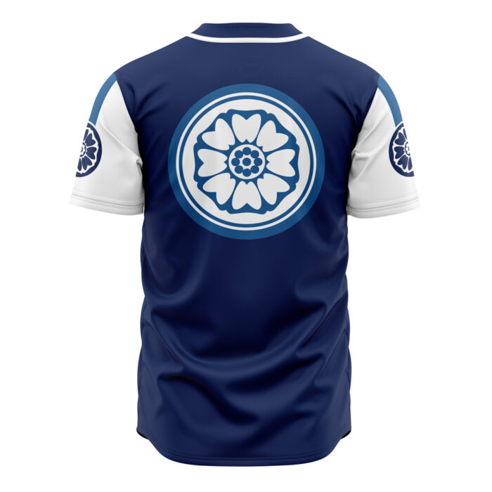 White Lotus Avatar AOP Baseball Jersey AOP Baseball Jersey BACK Mockup - Avatar The Last Airbender Store