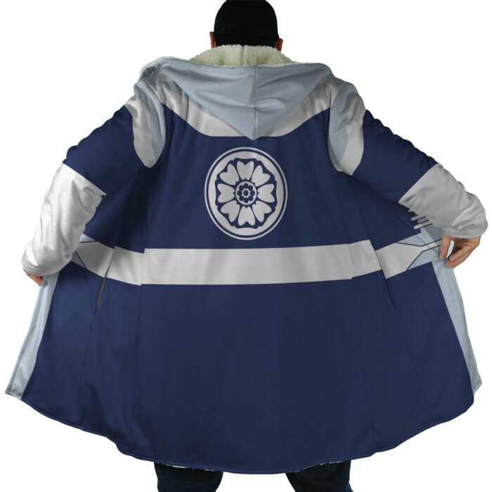 White Lotus Avatar AOP Hooded Cloak Coat NO HOOD Mockup - Avatar The Last Airbender Store