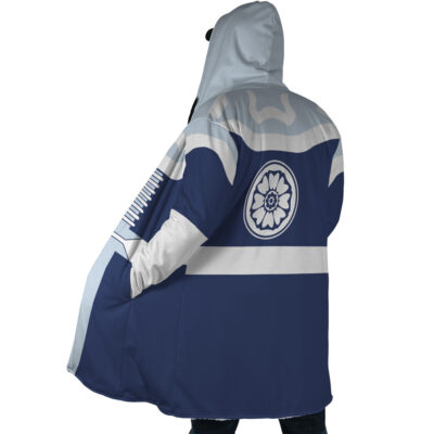 White Lotus Avatar AOP Hooded Cloak Coat SIDE Mockup - Avatar The Last Airbender Store