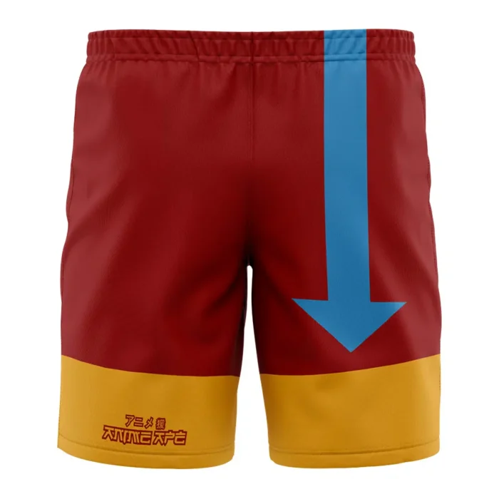 Airbender Avatar Swim Trunks Board Shorts BACK Mockup - Avatar The Last Airbender Store